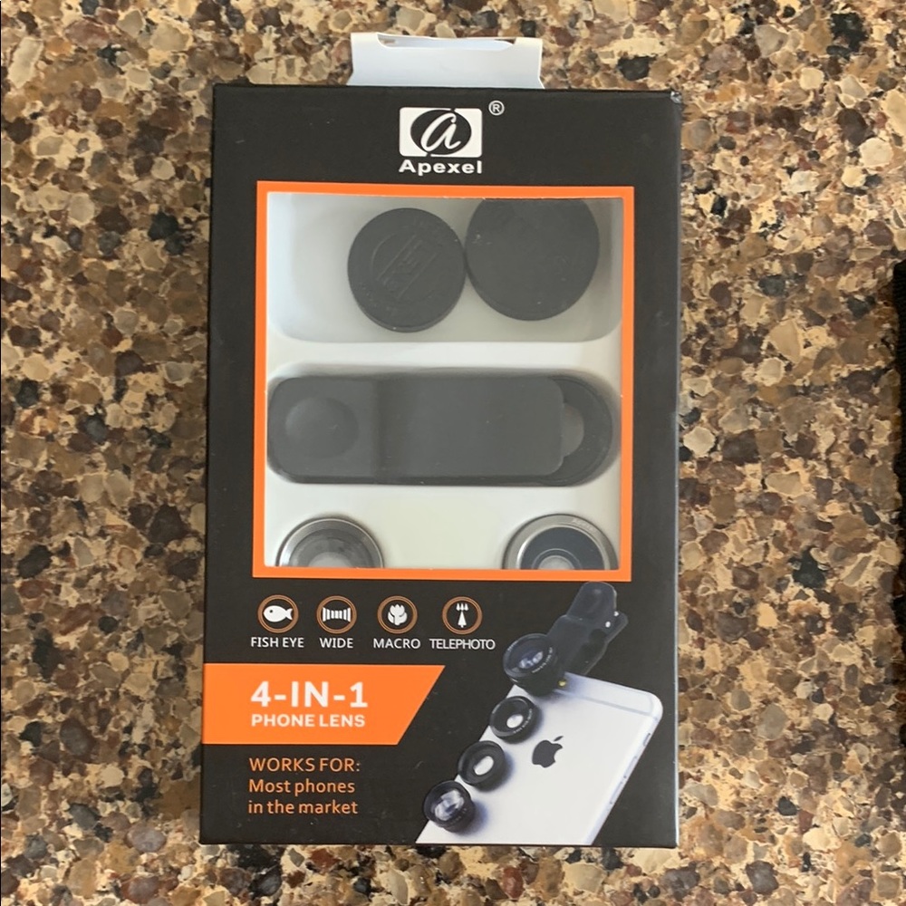 Apexel 4-in-1 Phone Lens Kit - APL-CX4